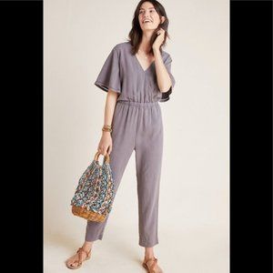 Anthropologie Gray Jumpsuit Cloth and Stone